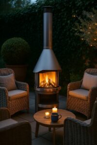 Gartenkamin fahrbar
